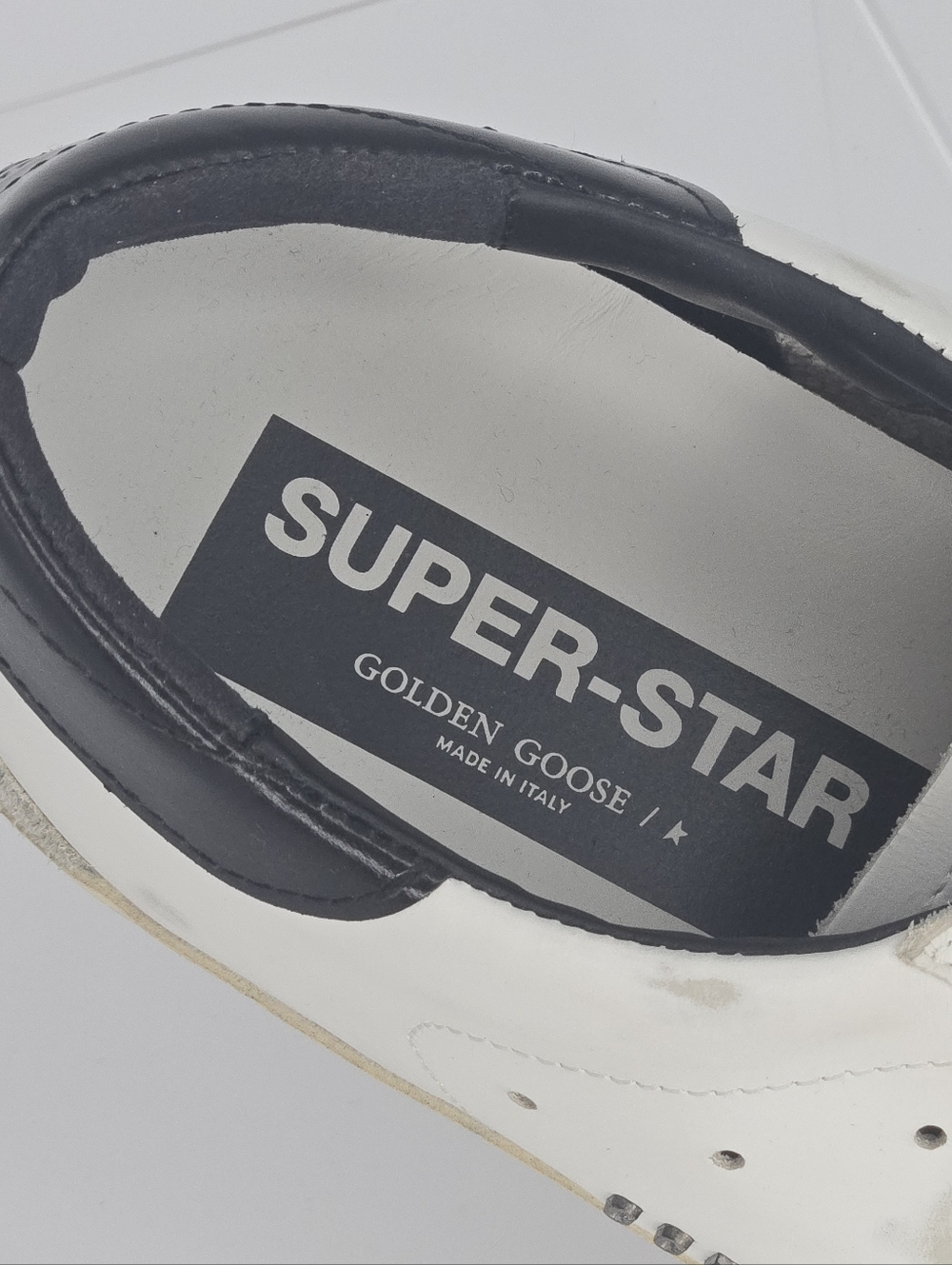 Golden Goose Super-Star White, Gray, Blk Low-Top Sneakers Men's Size EU 47 US 14 - Picture 12 of 16